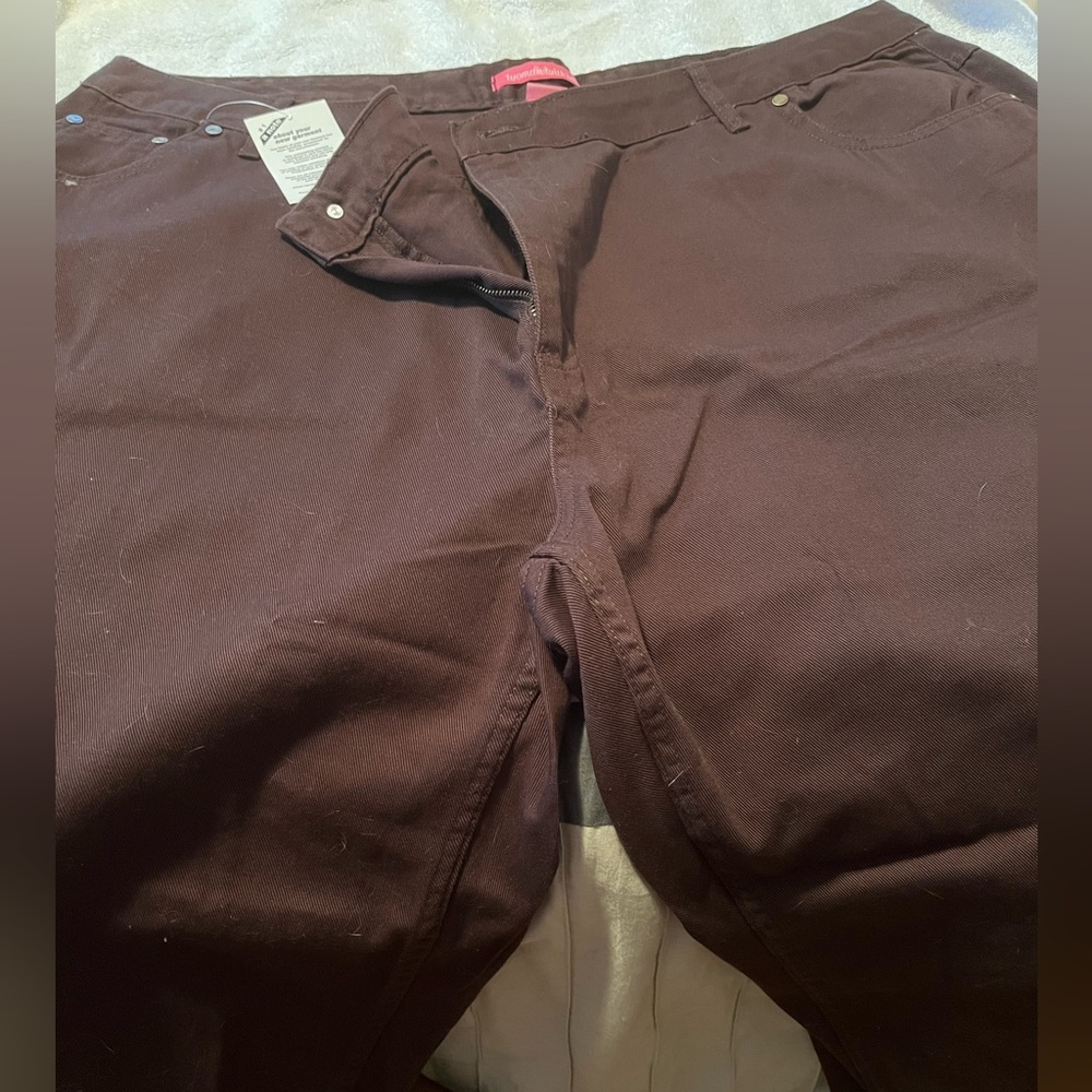 Woman Within Cotton Twill Jeans, 24W
